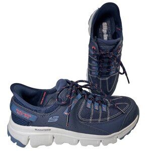 Skechers Slip Ins Shoes Womens 8.5 Blue Summits AT Athletic Sneakers Wide Fit